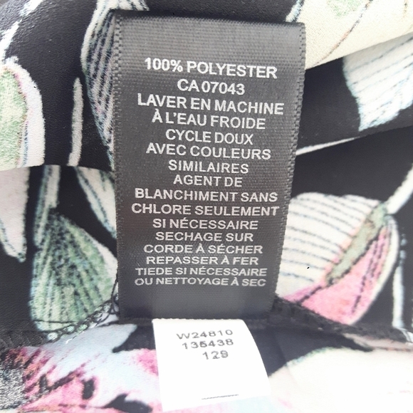 2/$35 Spense Kimono Style V-Neck Blouse Tropical Print Size M (Fits 12-1… - Picture 9 of 12